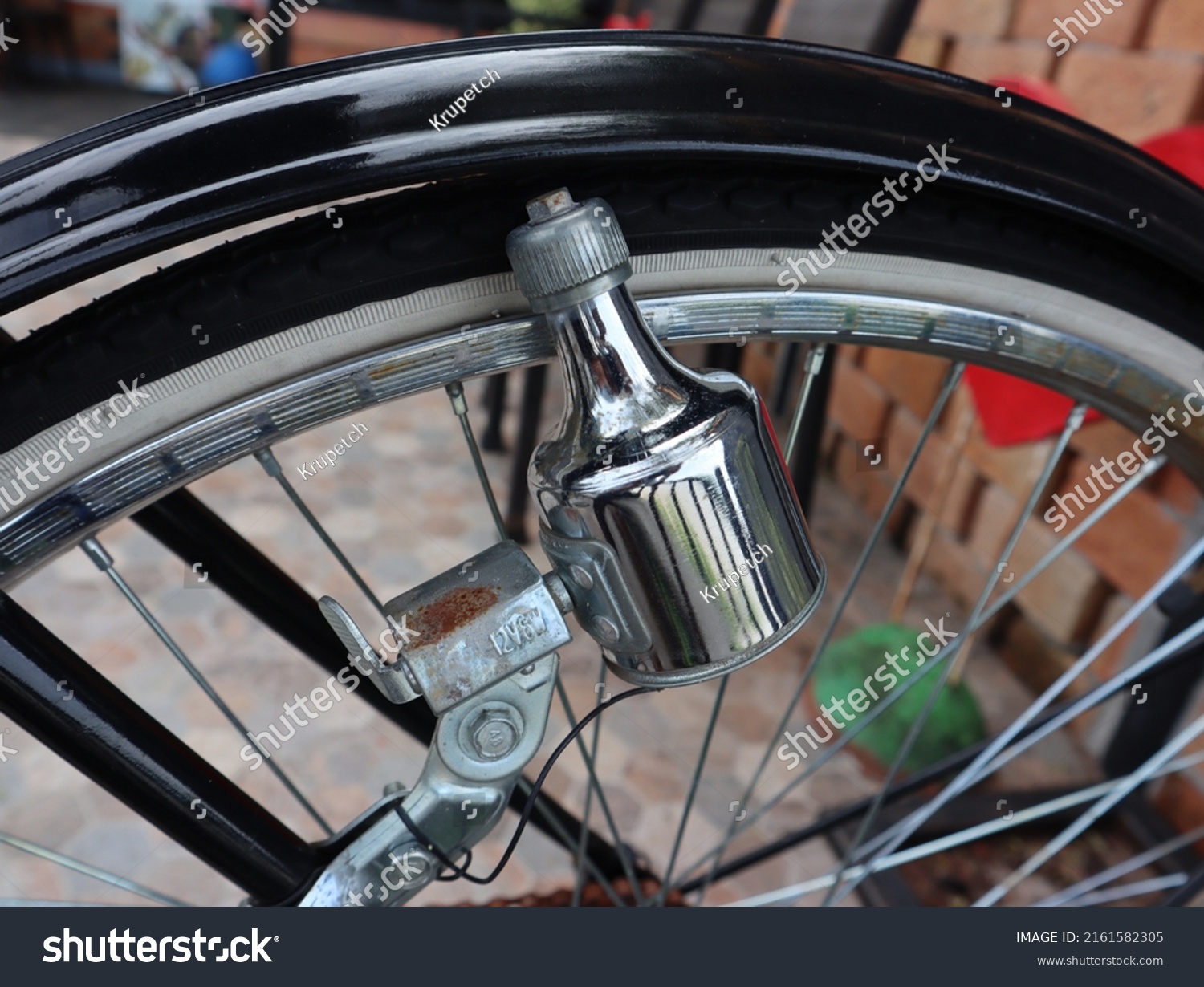 Old Bicycle Dynamo When Bicycle Wheel Stock Photo 2161582305 Shutterstock