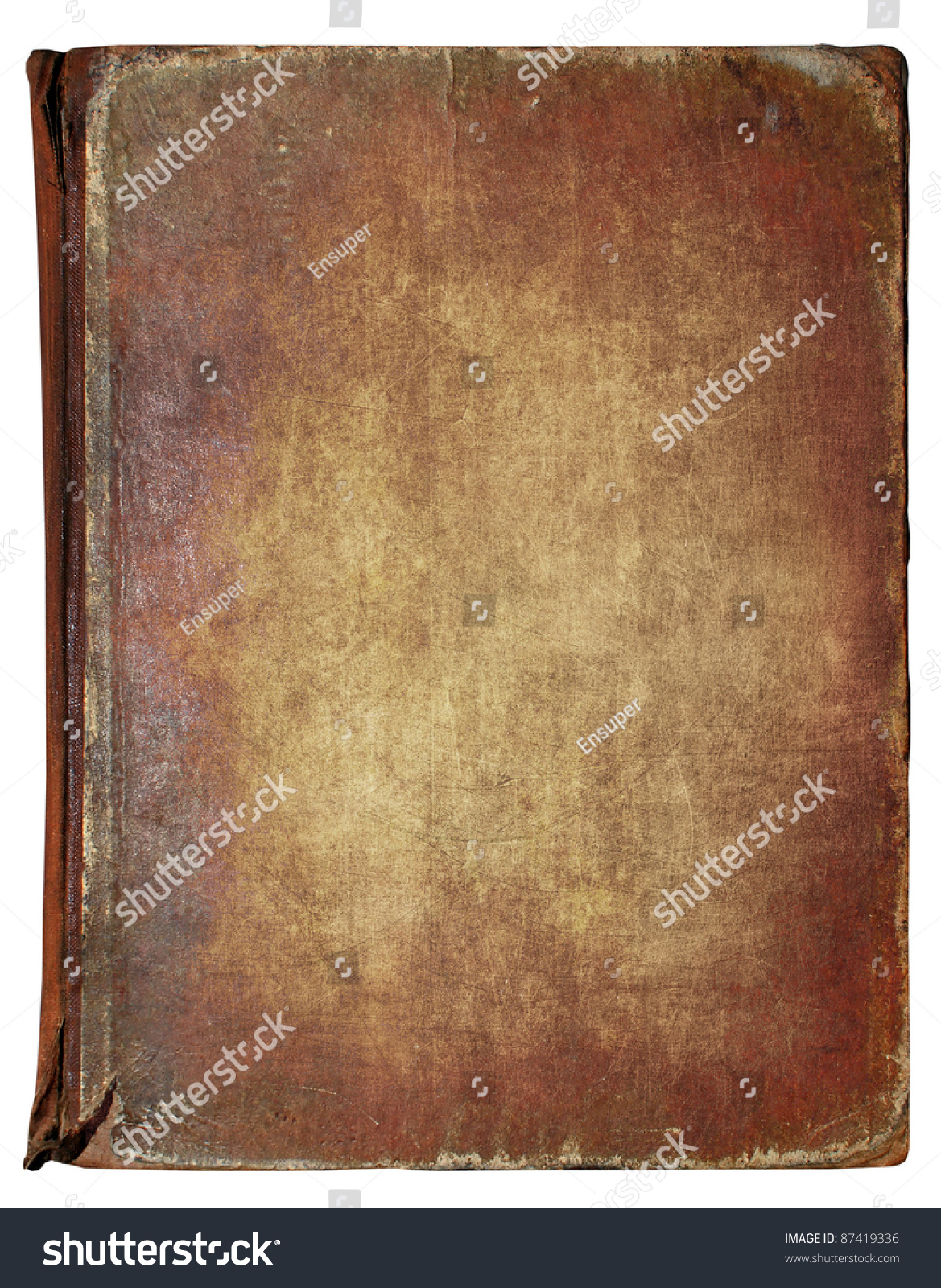 Old Book Cover Vintage Texture Isolated Stock Photo Edit Now