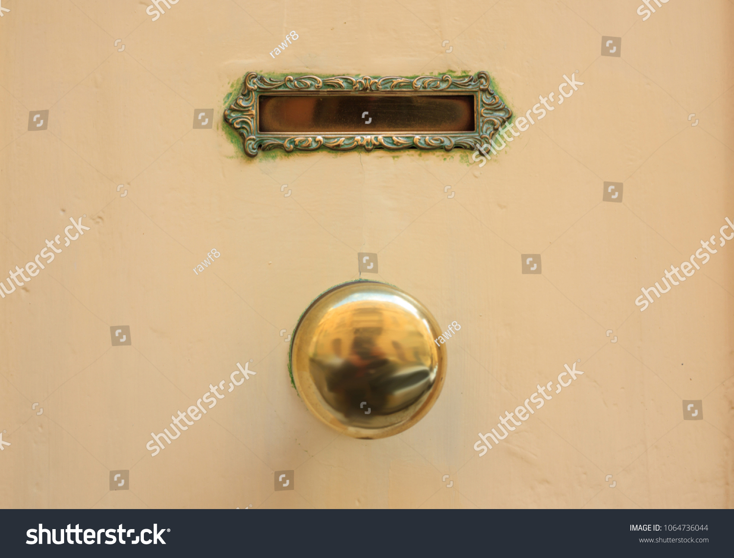 Old Brass Mail Letter Box Door Stock Image Download Now
