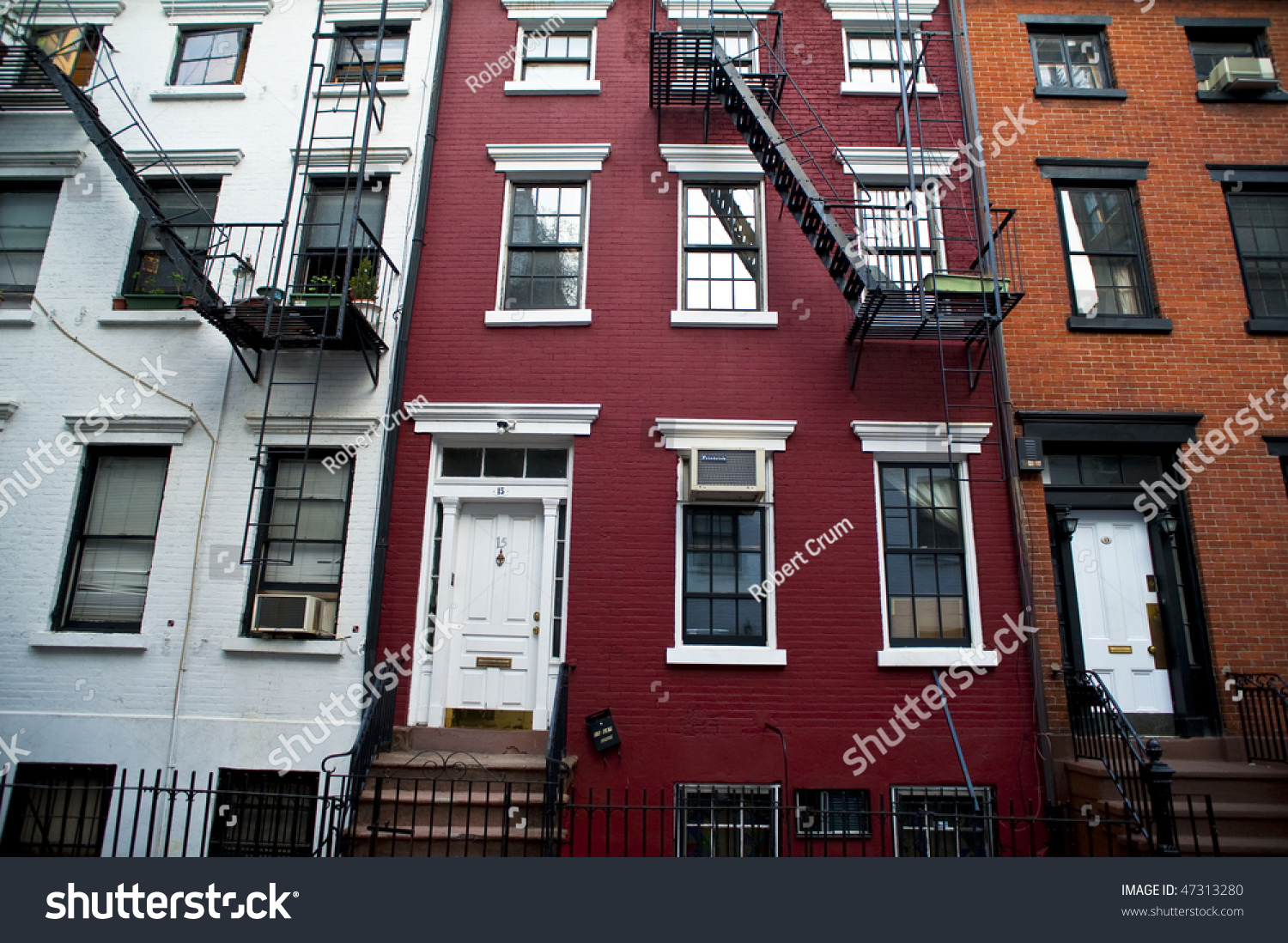 Old Brick Apartment Buildings In A Big City Old Brick Apartment Buildings In A Big City