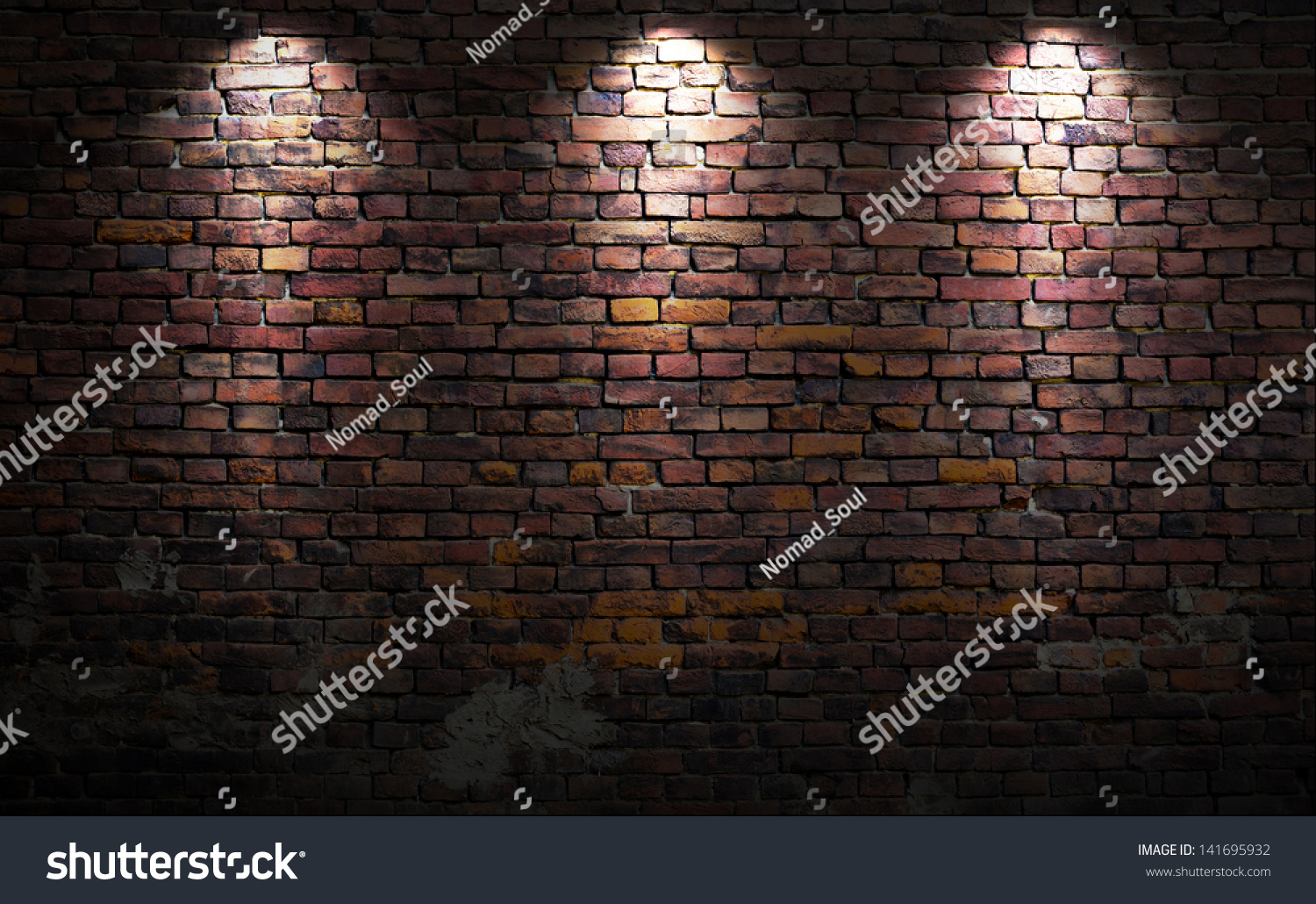 Old Brick Wall Stage Lights Stock Photo 141695932 | Shutterstock