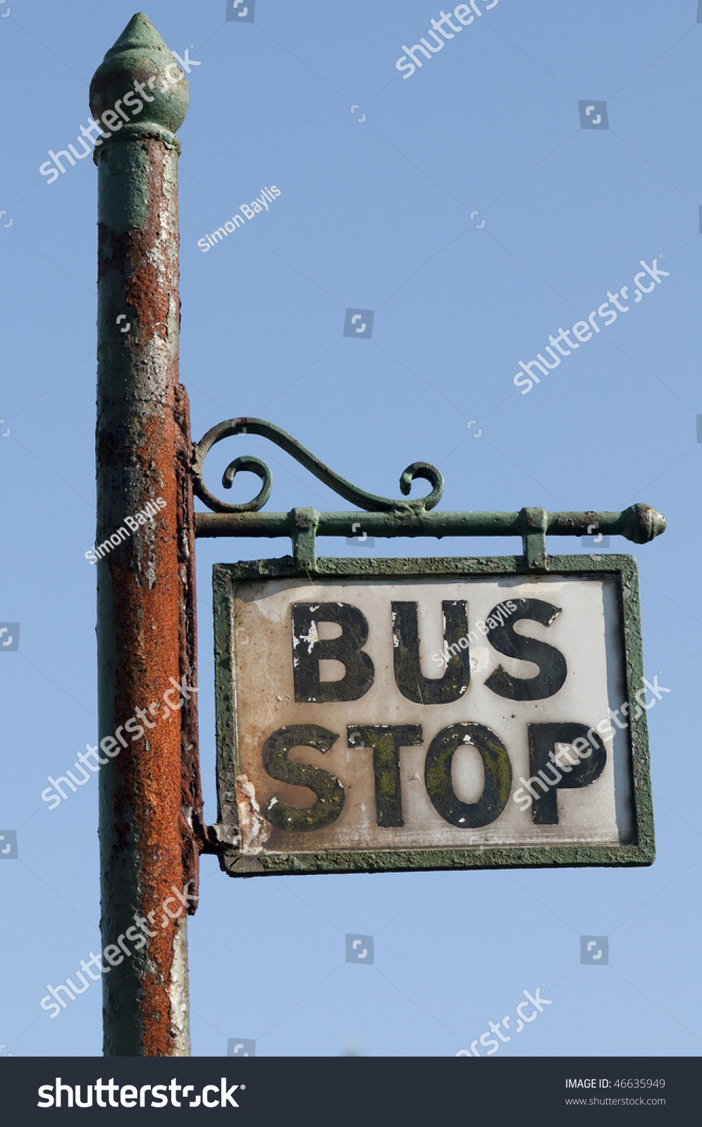 Old Bus Stop Stock Photo (Edit Now) 46635949 - Shutterstock