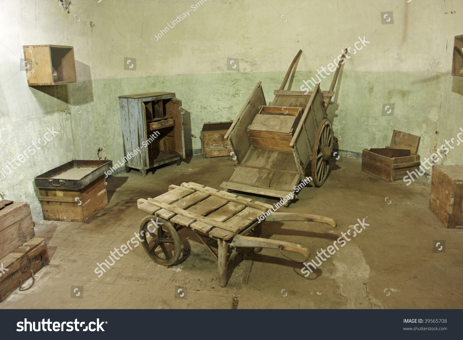 Old Carts Crates Once Used Manufacture Stock Photo Edit Now