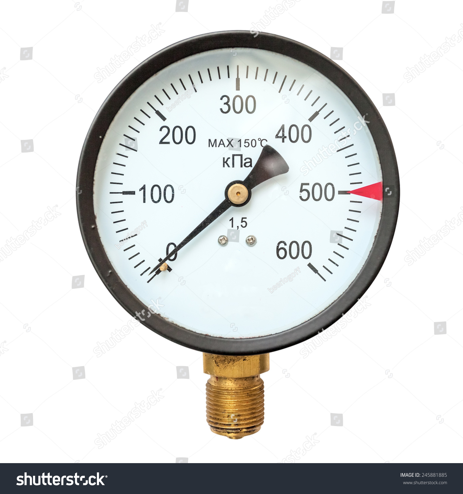 Old Circular Industrial Pressure Gauges Stock Photo 245881885 ...