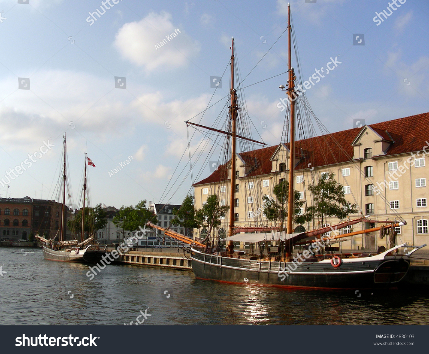 Old Classic Ships In Copenhagen Harbor Stock Photo 4830103 : Shutterstock