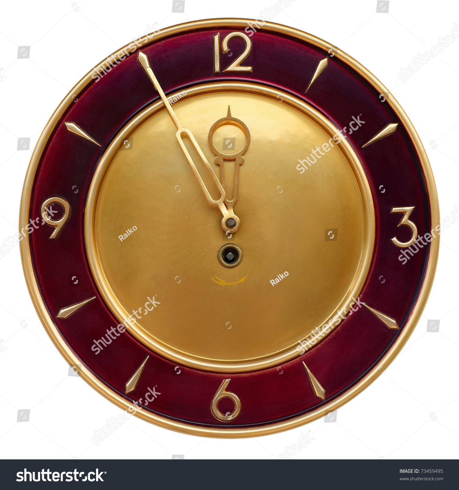 Old Copper Wall Clock Isolated Stock Photo 73459495 Shutterstock Old copper wall clock isolated stock photo 73459495 shutterstock