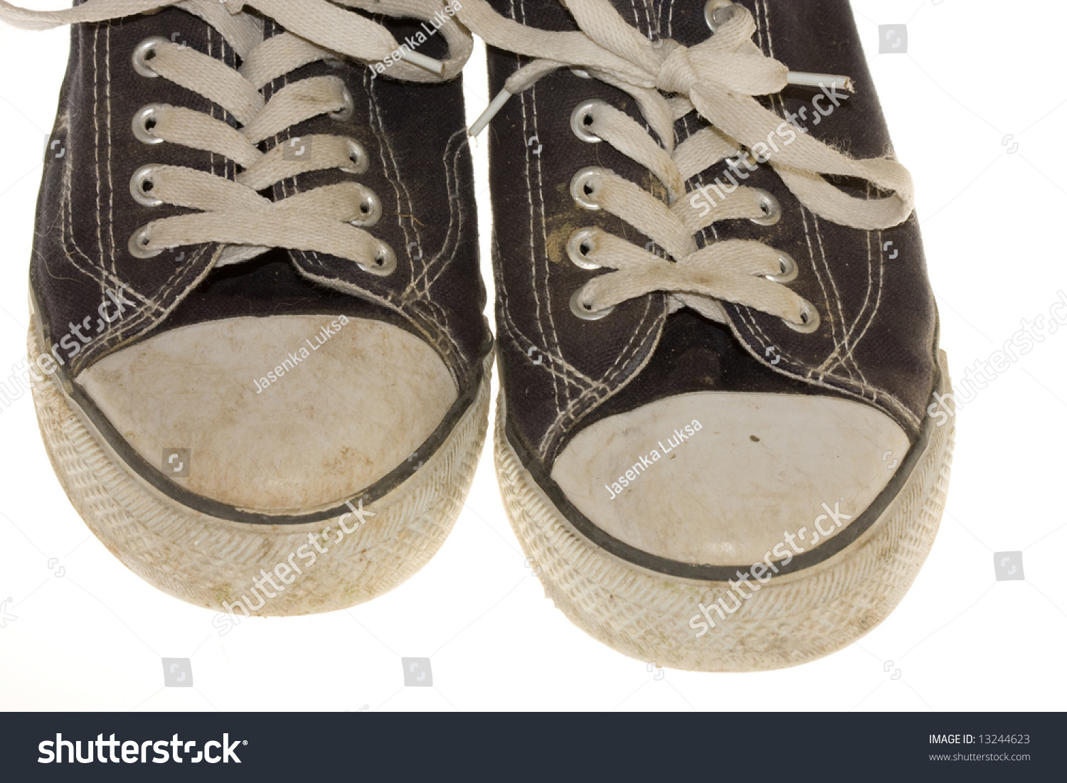 Old Dirty Tennis Shoe Isolated On White Stock Photo 13244623 : Shutterstock