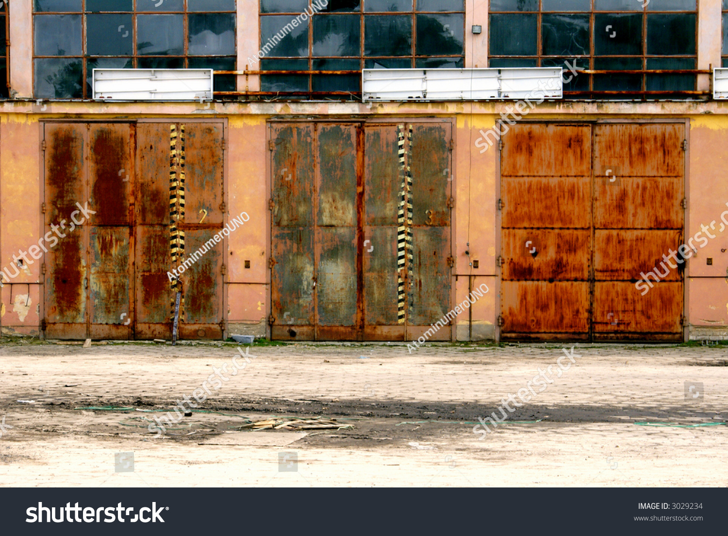 Old Factory Doors Stock Photo 3029234 : Shutterstock