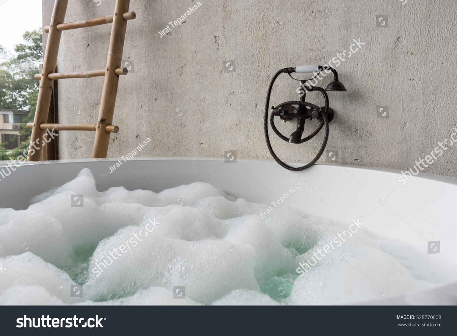 Old Fashion Faucet Over Jacuzzi Bath Stock Photo Edit Now 528770008