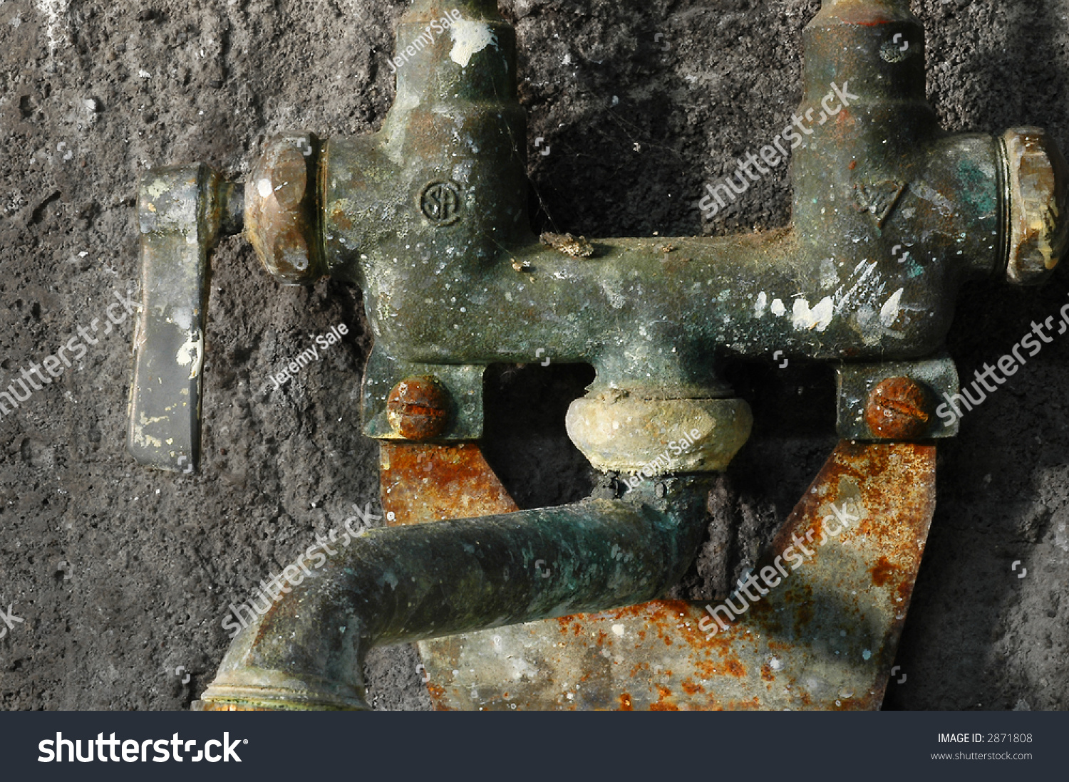 Old Faucet Dank Basement Stock Photo Edit Now 2871808