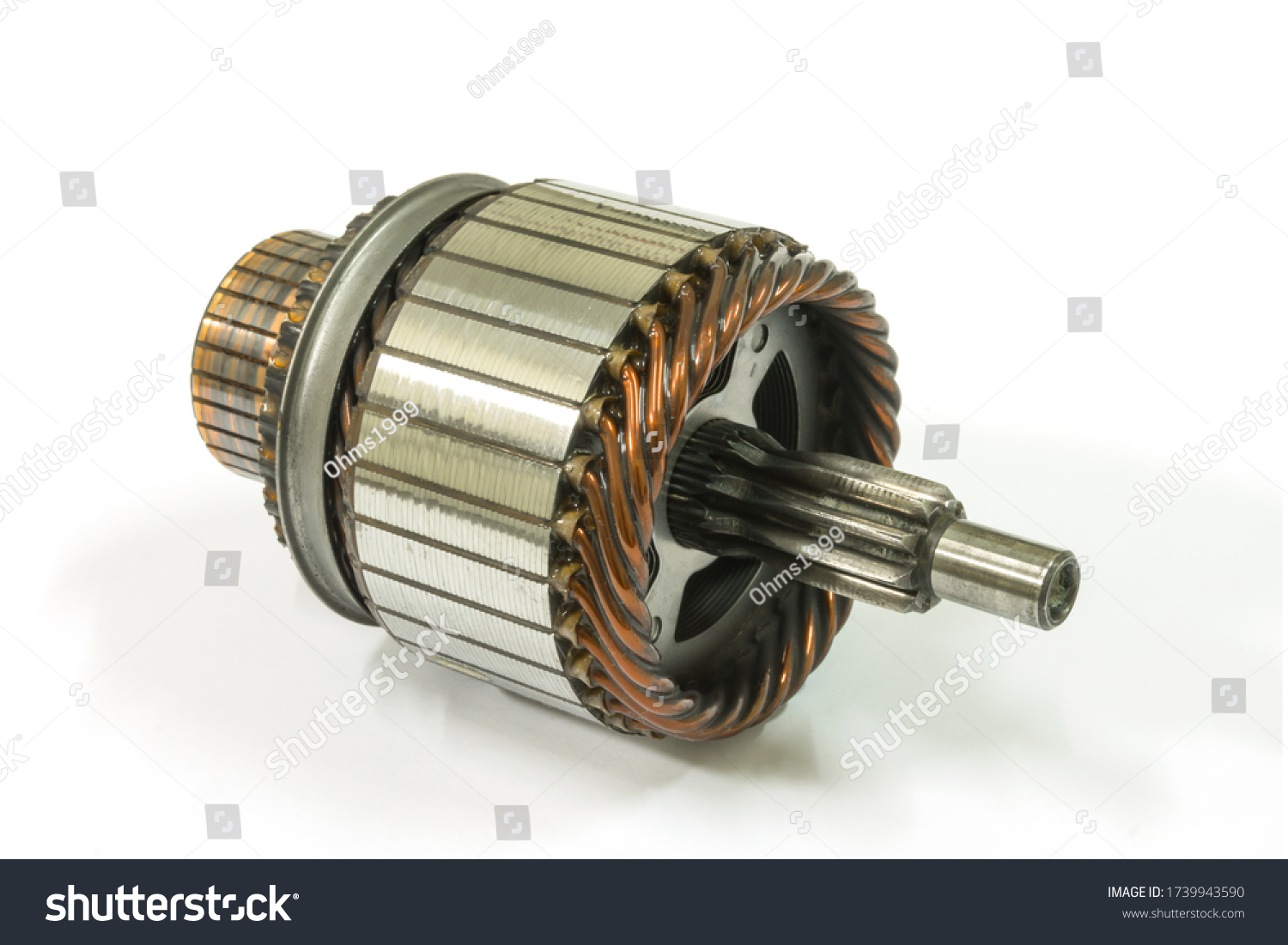 Old Field Coil Starter Motor On Stock Photo (Edit Now) 1739943590