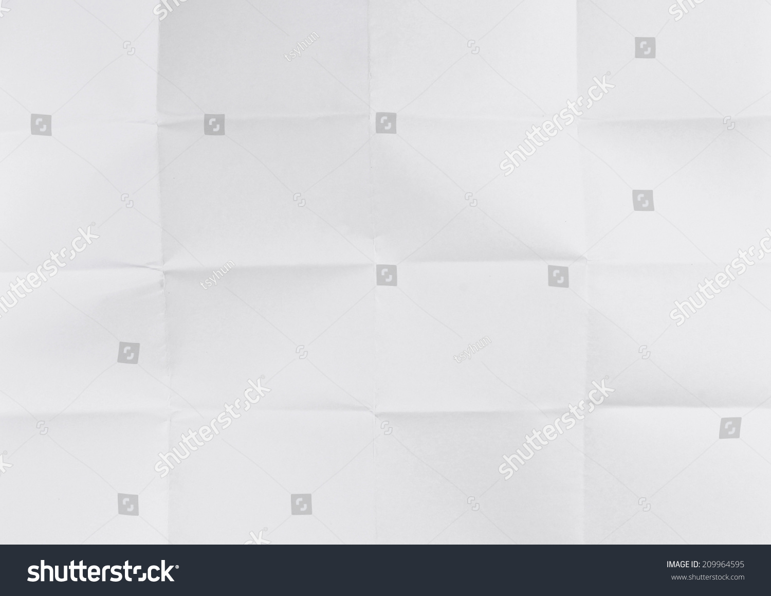 Old Folded Paper Texture Stock Photo 209964595 | Shutterstock