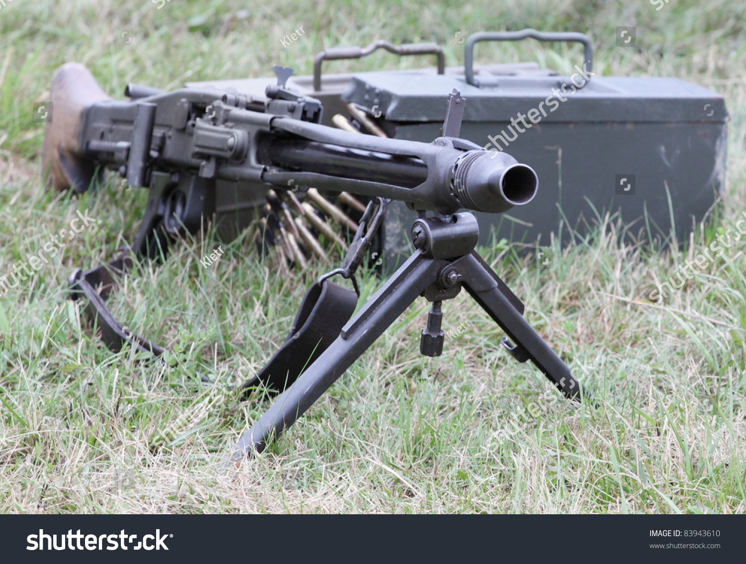 Old German Machine Gun. Shot With Shallow Dof. Stock Photo 83943610 ...