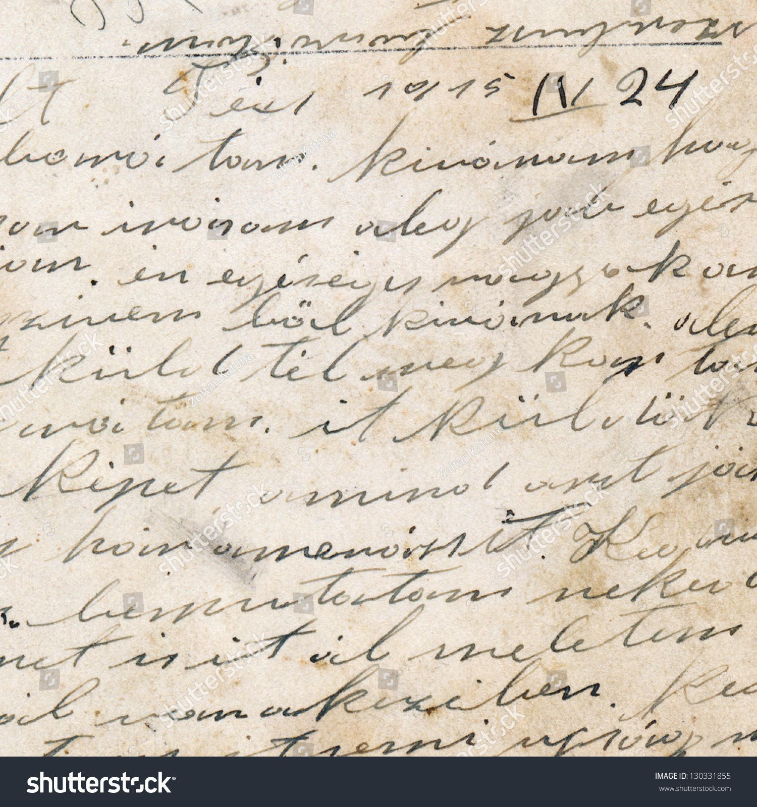 Old Handwriting On Dirty Paper Stock Photo 130331855 | Shutterstock