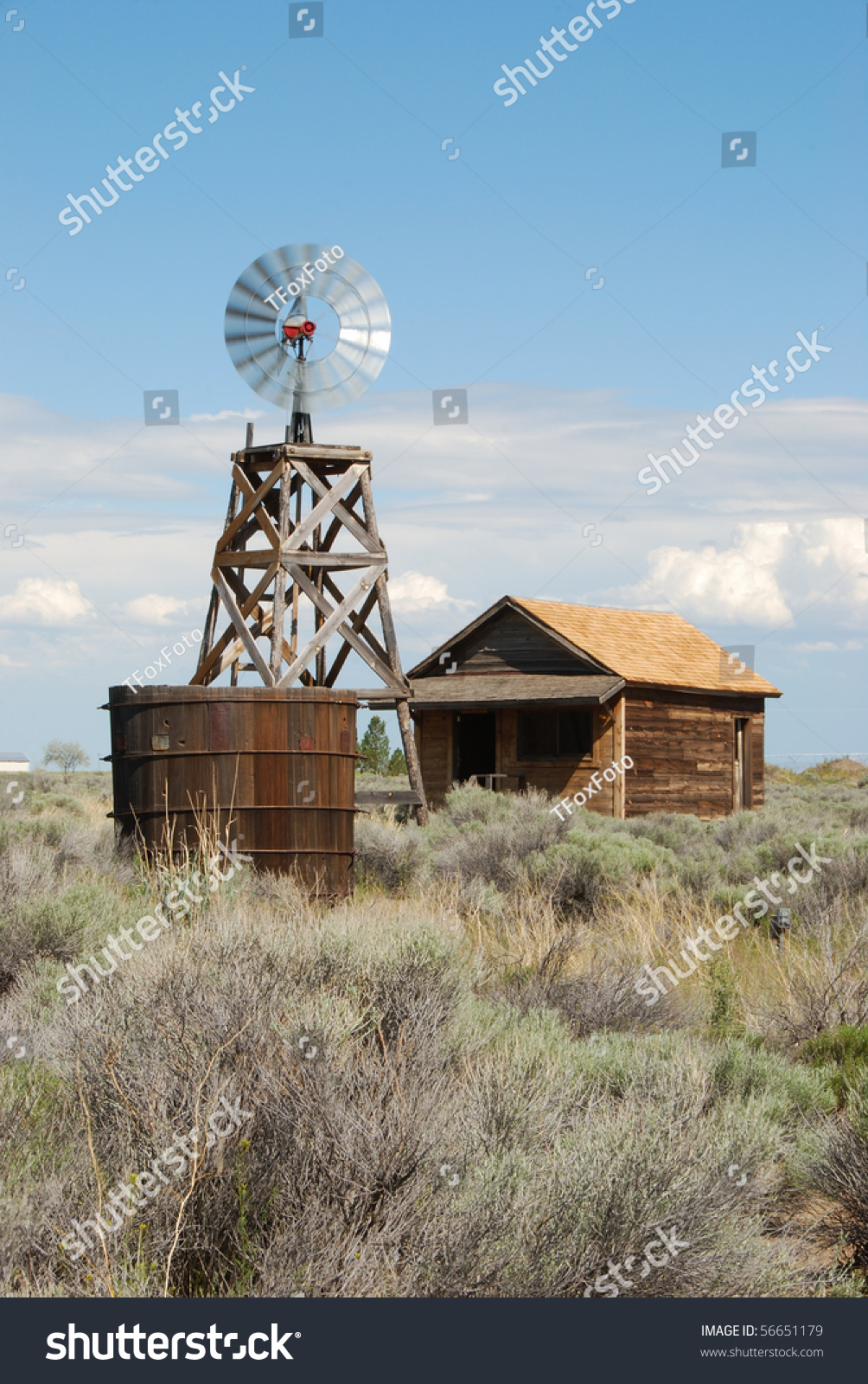 windmill driven water pump