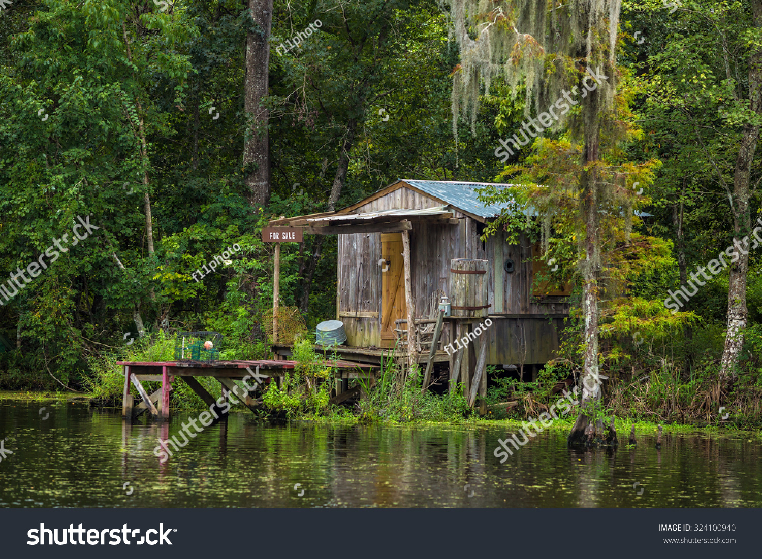 Old House In A Swamp In New Orleans Louisiana Usa Stock Photo 324100940 ...