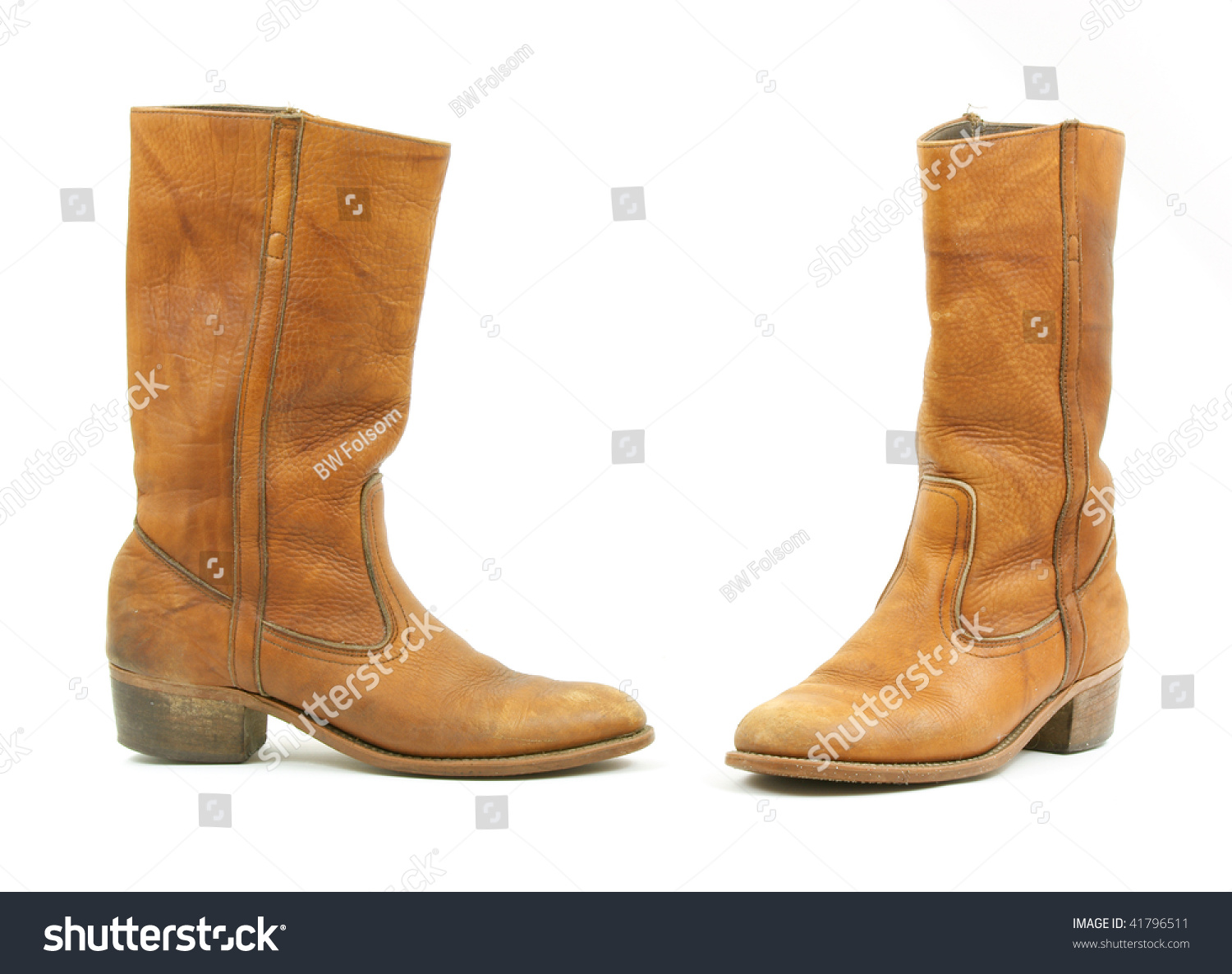 Old Leather Boots Stock Photo 41796511 : Shutterstock