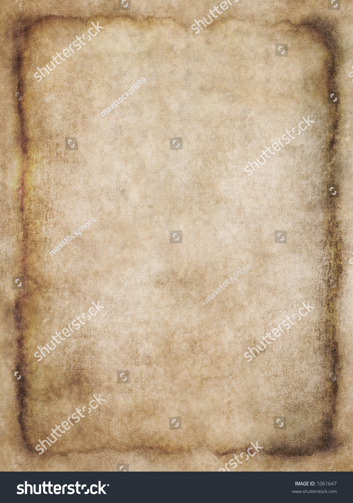 Old List Of Parchment, Antique Background Texture Of A Page From An ...