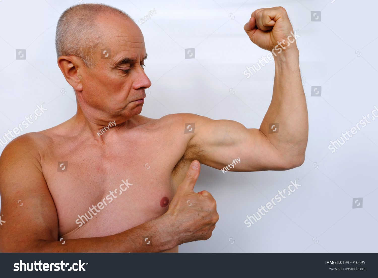 Old Man Naked Tanned Torso Senior Stock Photo Shutterstock