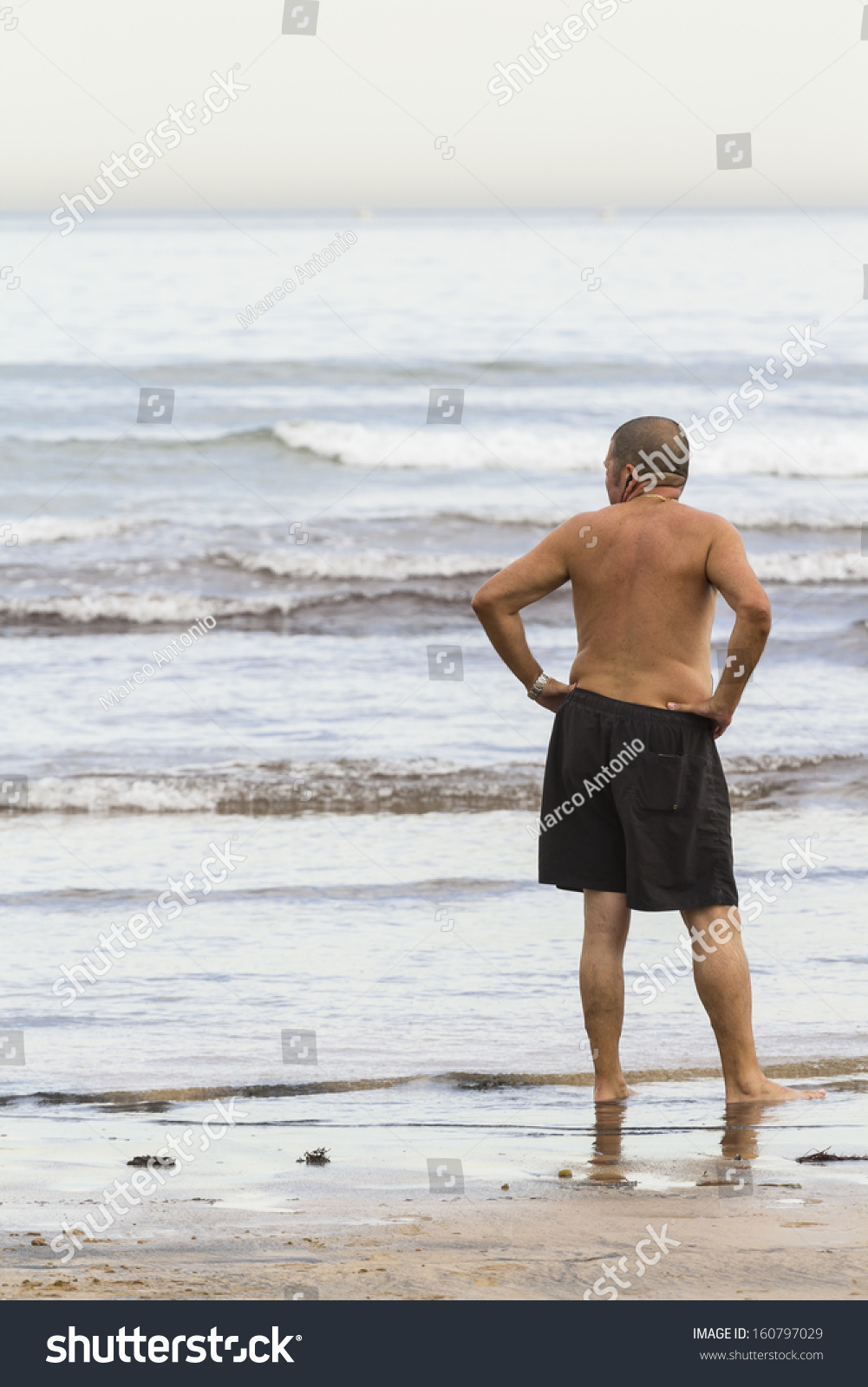 old man bathing suit