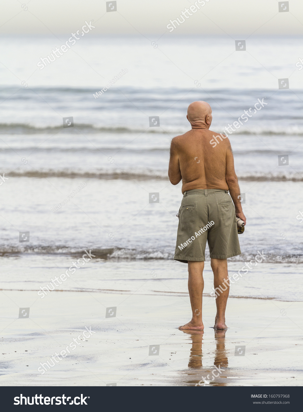 old man bathing suit