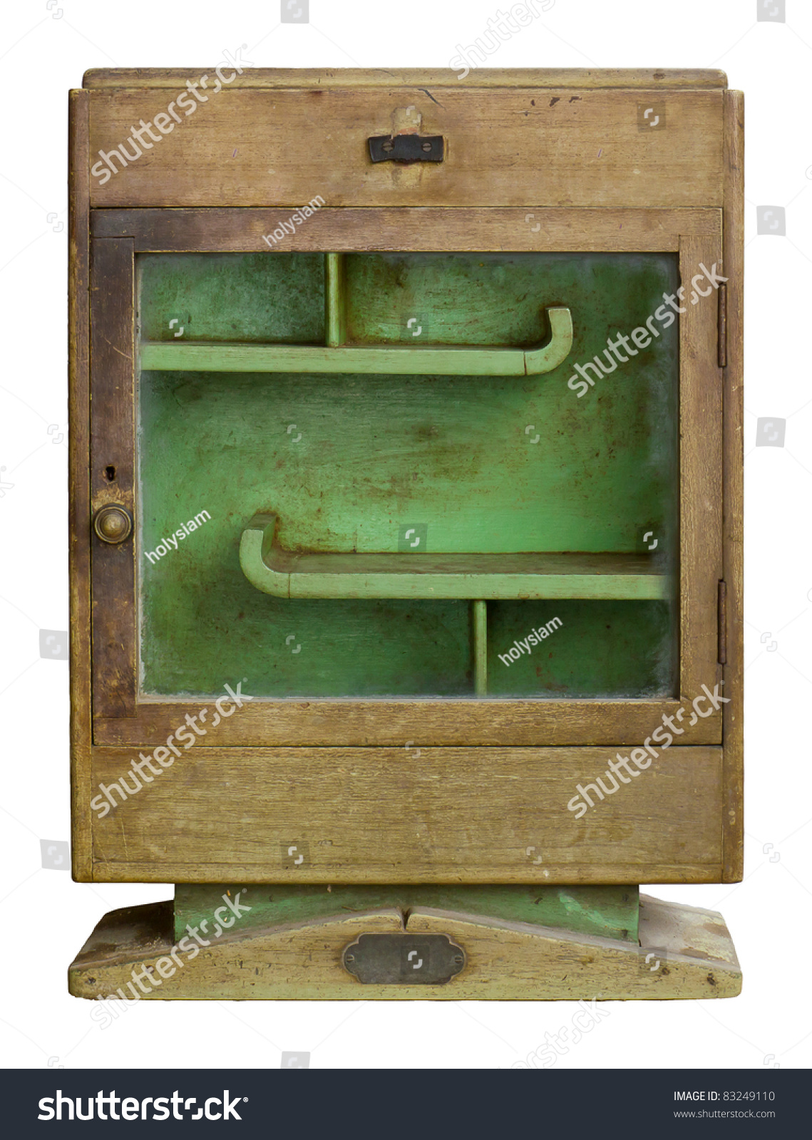 Old Medicine Cabinet Isolated On White Stock Photo Edit Now 83249110