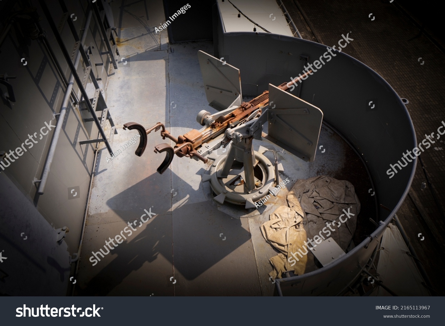 Old Metal Warship Showing Details Metal Stock Photo 2165113967 ...