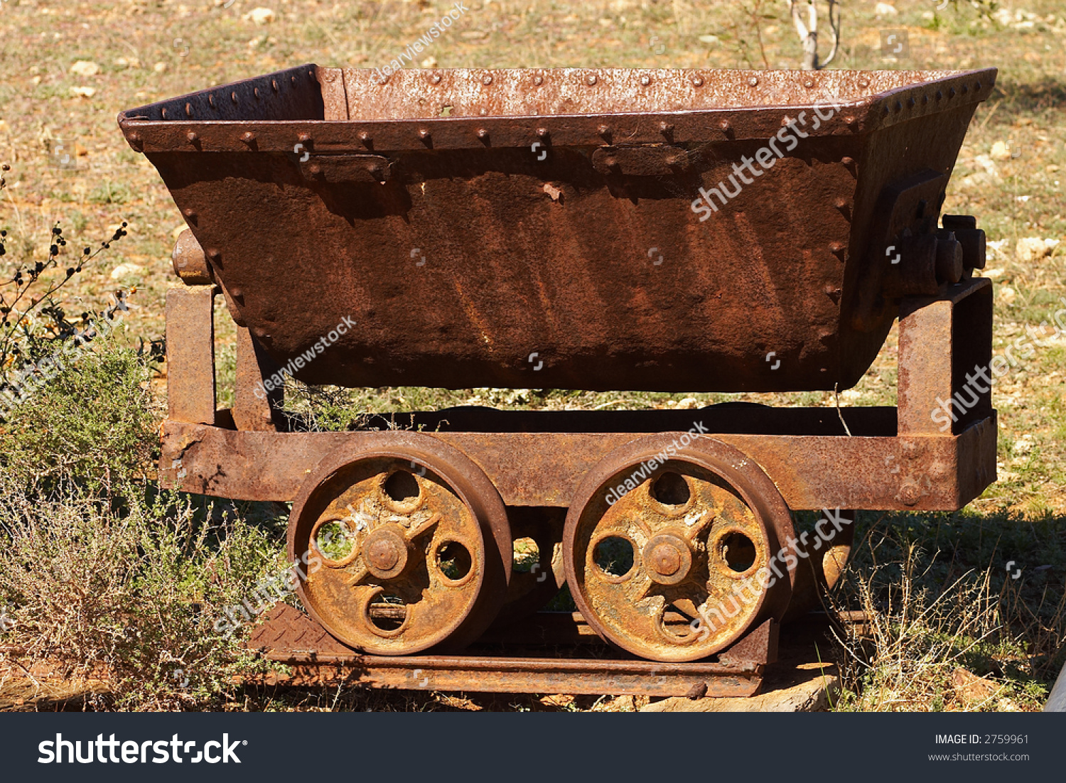 Old Mine Cart Stock Photo 2759961 : Shutterstock