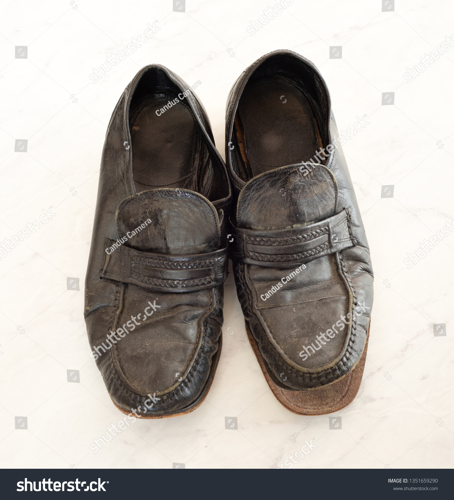 old formal shoes