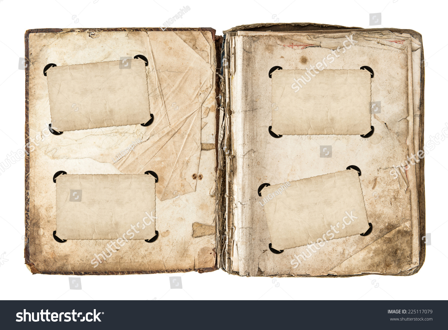 Old Photo Album Page Frames Corners Stock Photo (Edit Now) 225117079