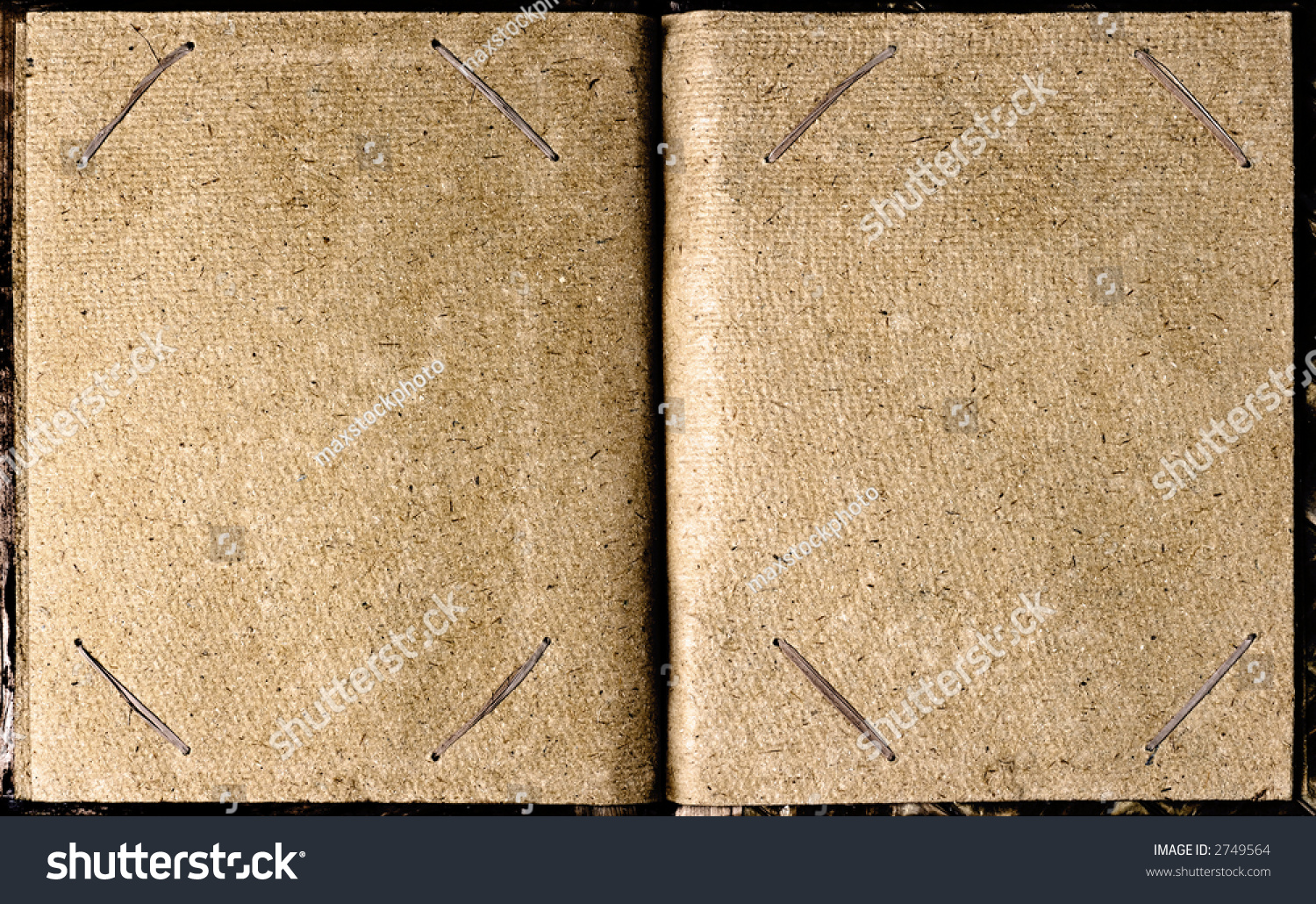 Old Photography Album Paper Texture Background Stock Photo 2749564