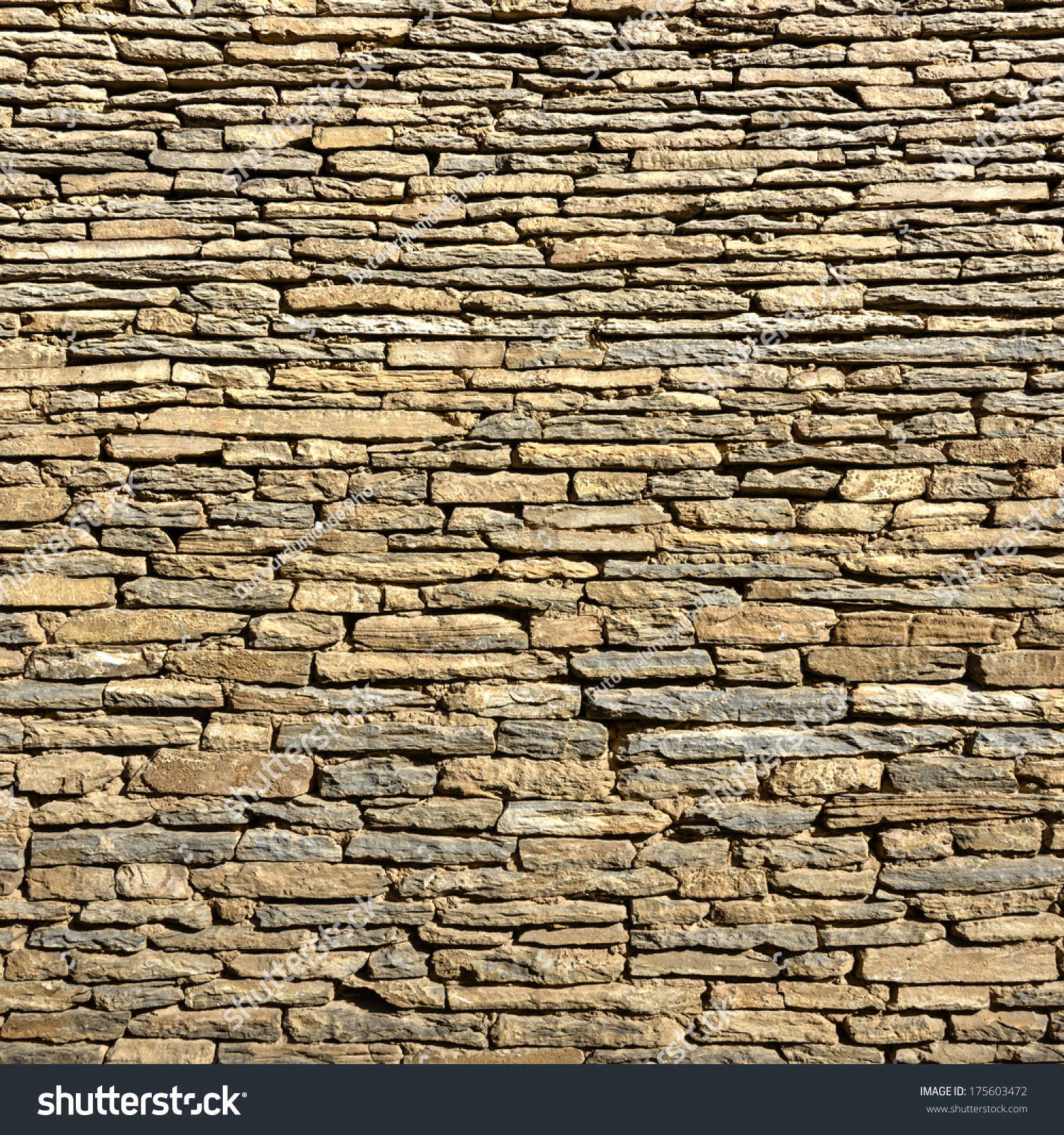 Old Stone Wall Stock Photo 175603472 : Shutterstock