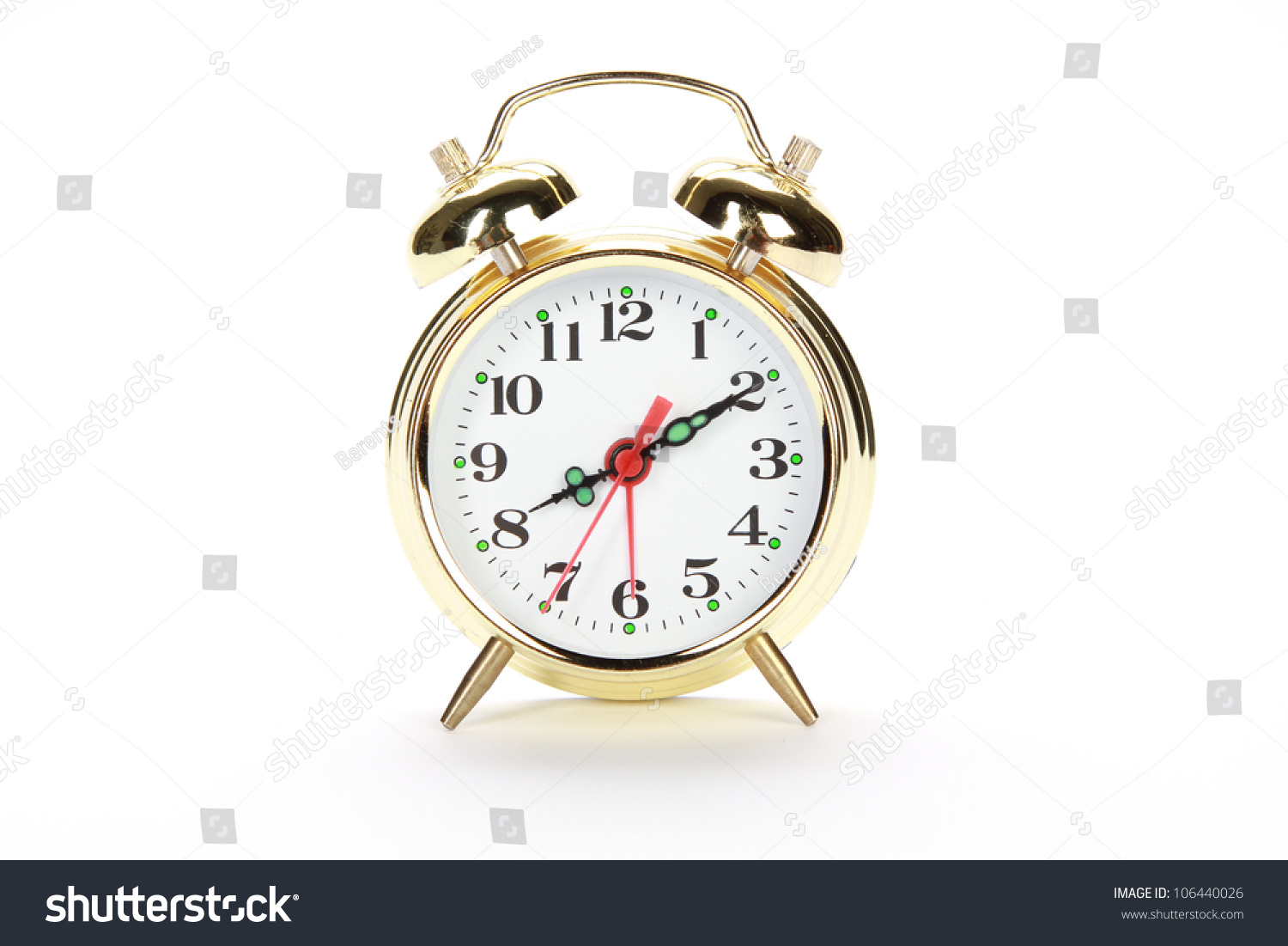 Style Alarm Clock Isolated On Stock Photo 106440026 Style Alarm Clock Isolated On Stock Photo 106440026