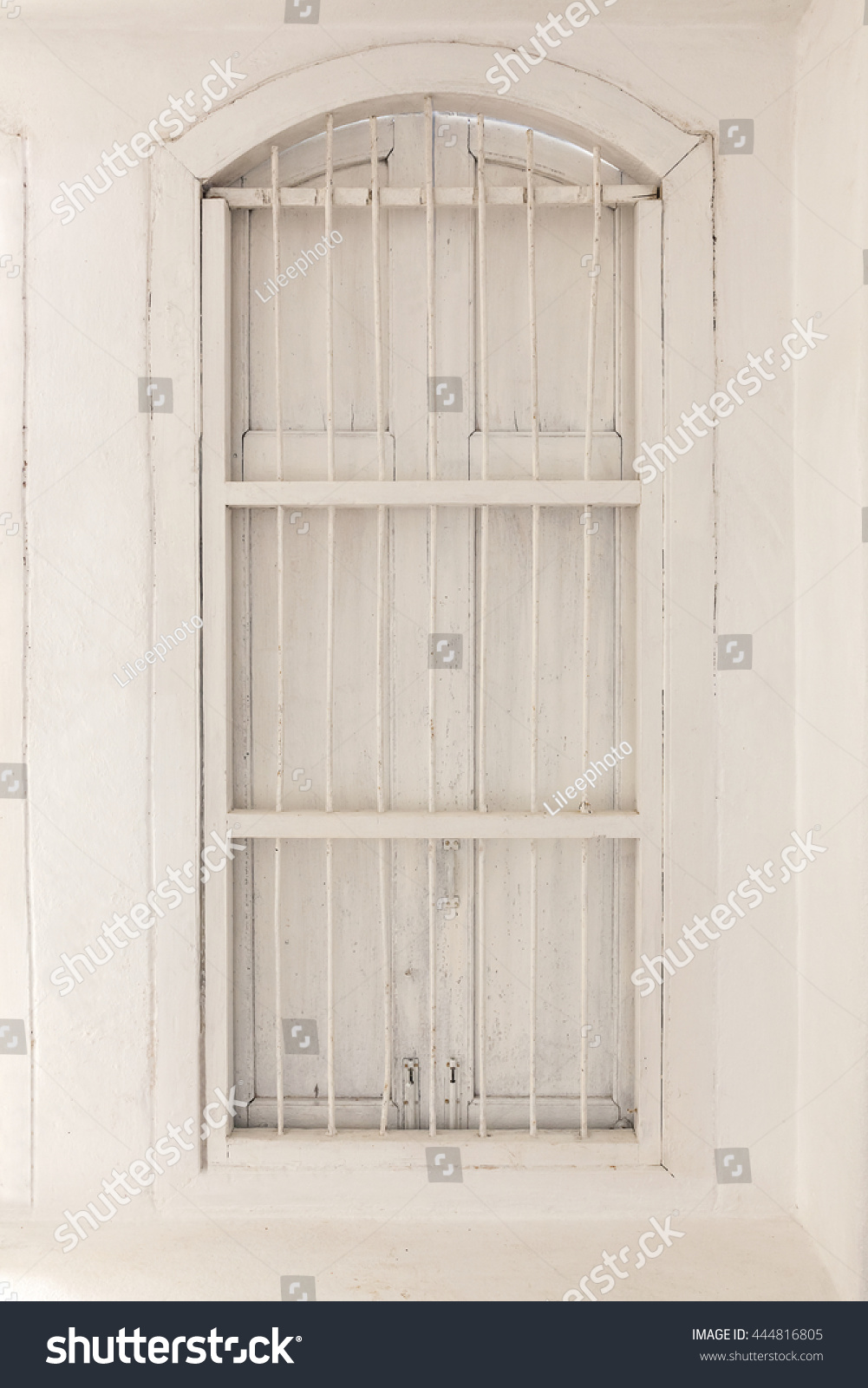 Old Style Vintage White Painted On Stock Photo Edit Now 444816805