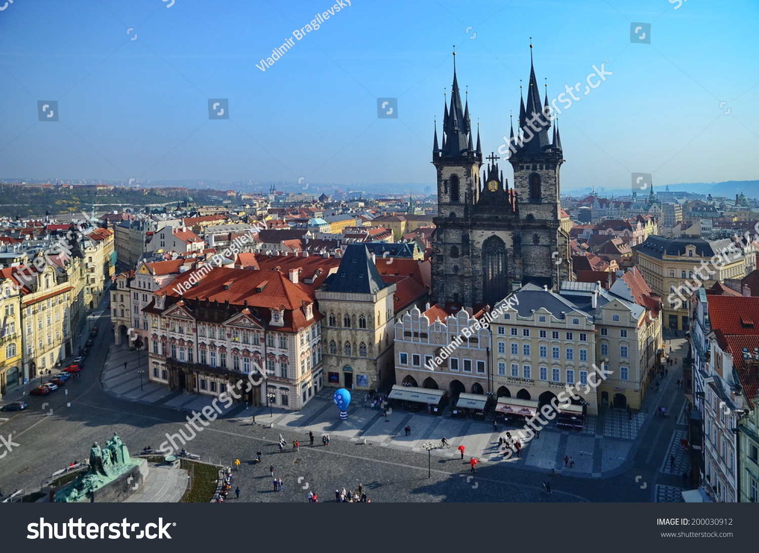 Old Town Square Prague Gothic Church Stock Photo Edit Now