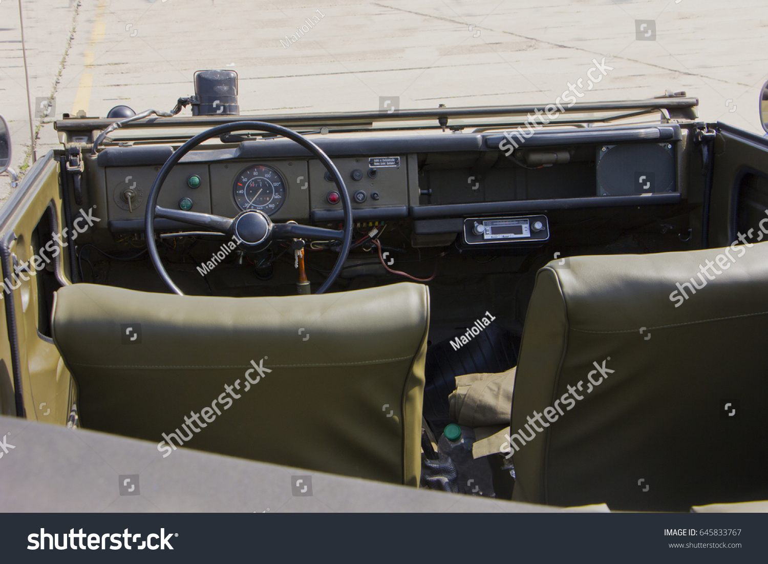 Old Truck Interior Soviet Army Truck Stock Photo Edit Now