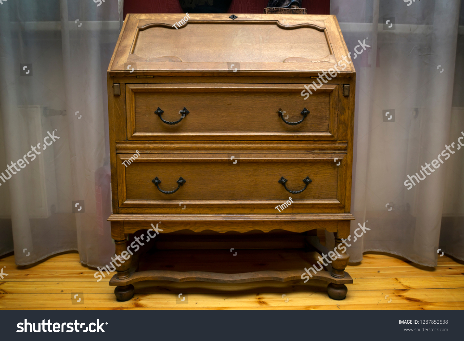 Old Vintage Retro Room Furniturewritten Dresser Stock Photo Edit