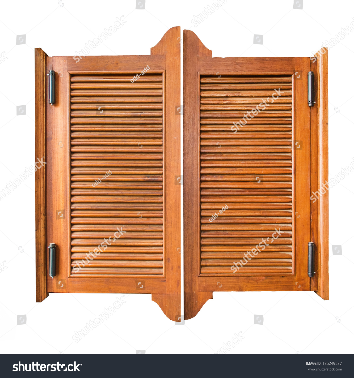 Old Western Swinging Saloon Doors Isolated Stock Photo (Edit Now ...