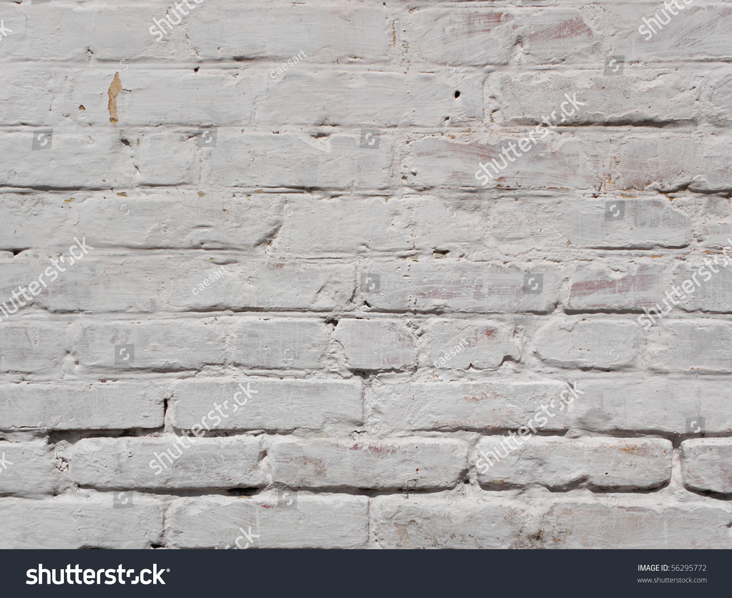 Old White Brick Wall Texture Stock Photo 56295772 : Shutterstock