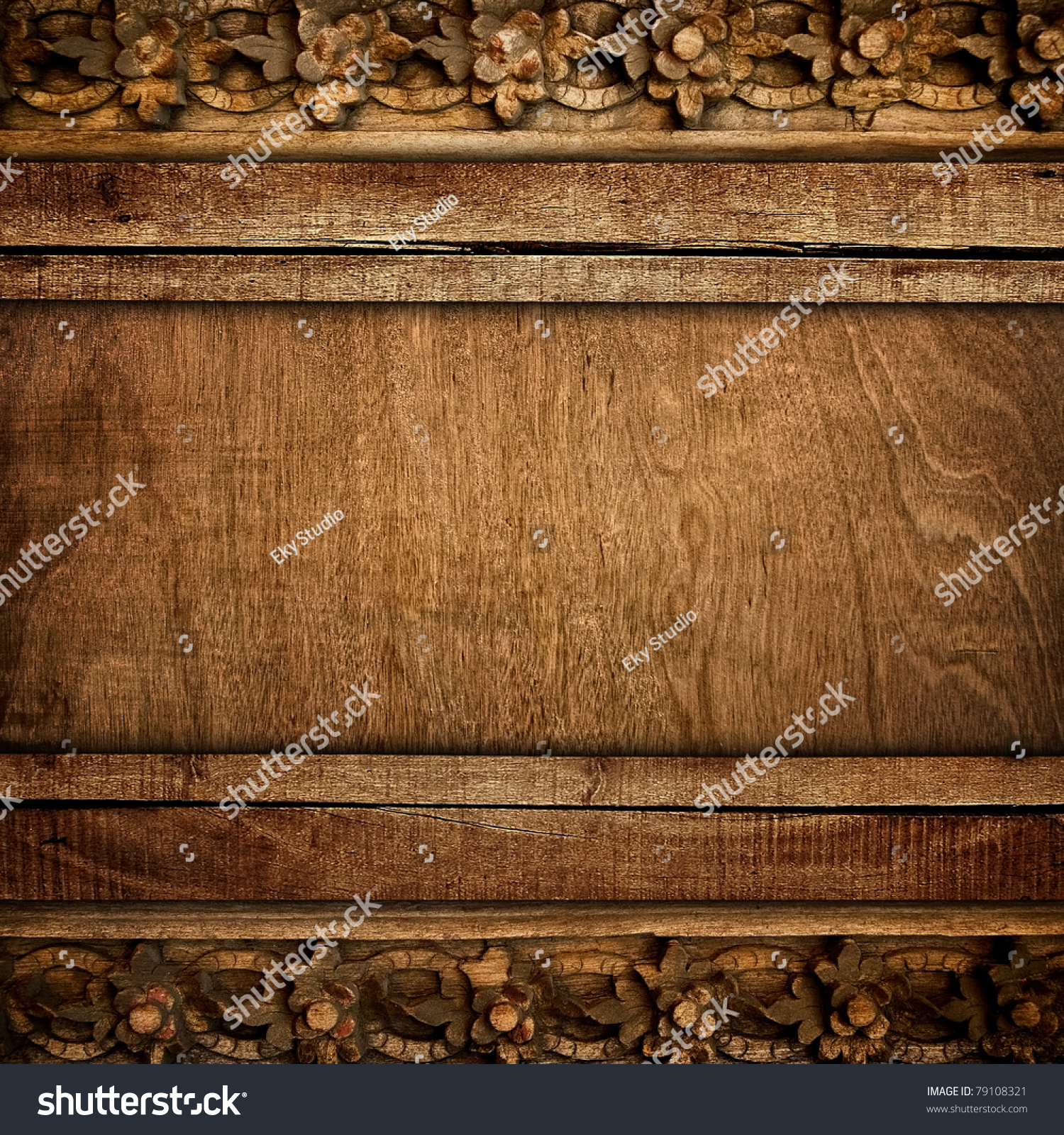 Old Wood Background With Carving Stock Photo 79108321 : Shutterstock
