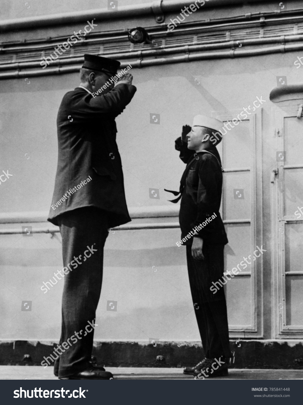 On Ww1 Troop Ship Uss Leviathan Stock Photo (Edit Now) 785841448