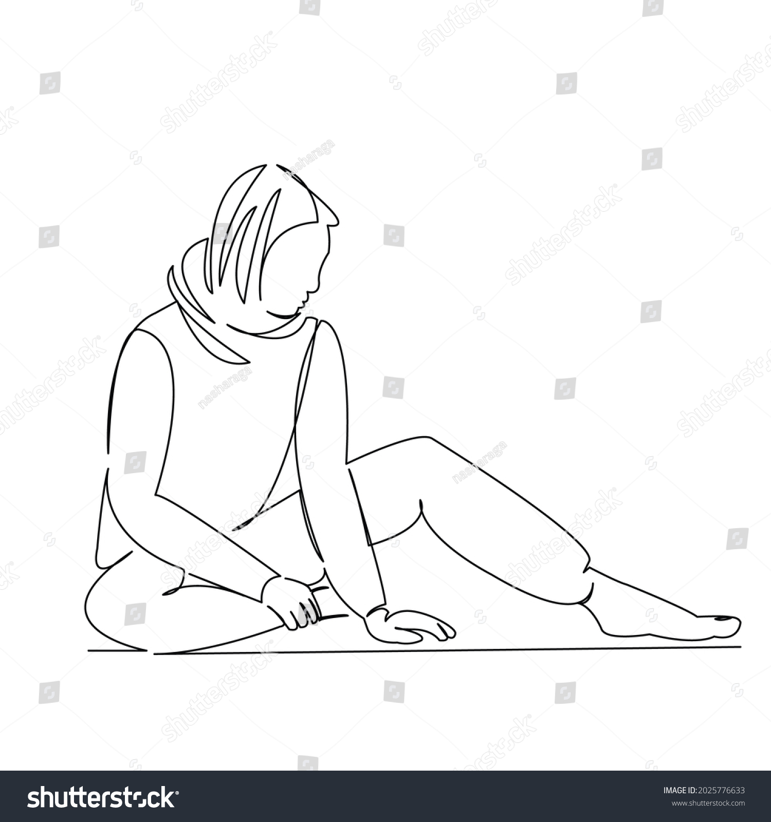 One Continuous Single Drawing Line Art Stock Illustration 2025776633 ...