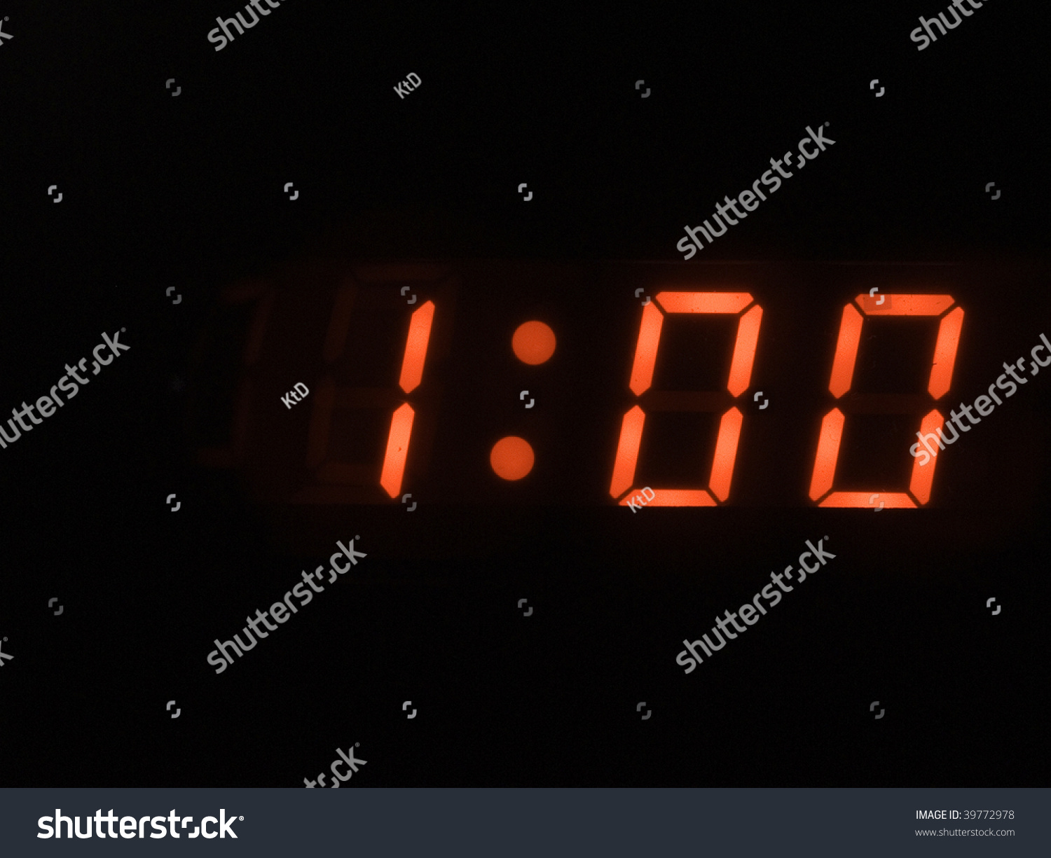 One O Clock Stock Photo Edit Now