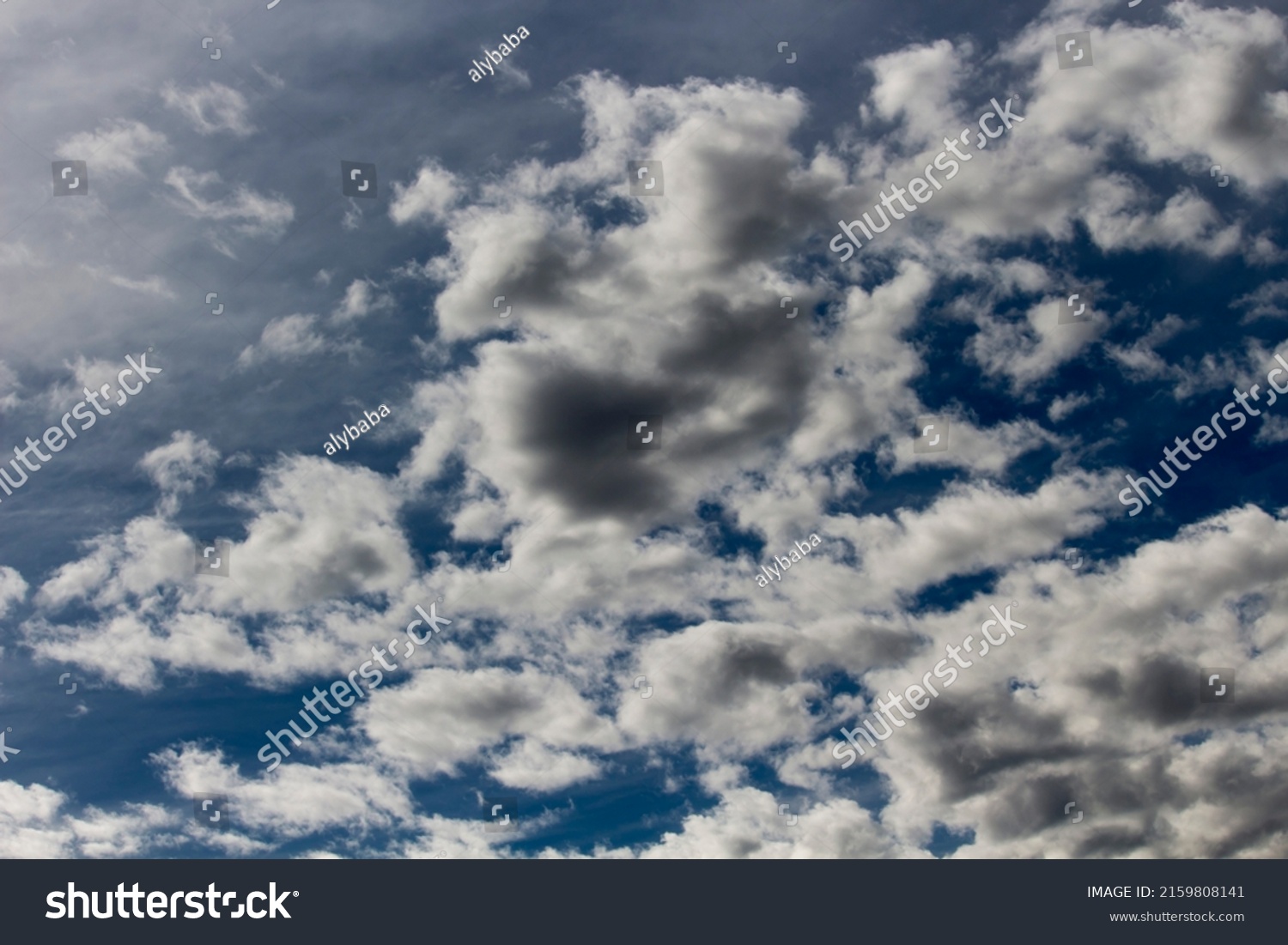 One Most Spectacular Cloud Types Altocumulus Stock Photo 2159808141