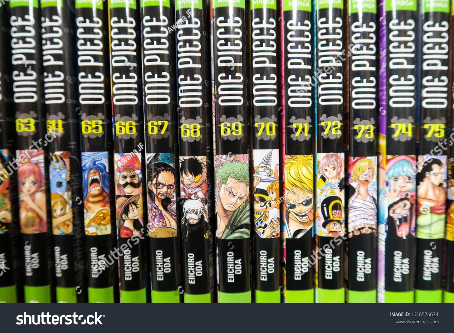 One Piece Book Collection Row Stock Photo Edit Now 1616576674