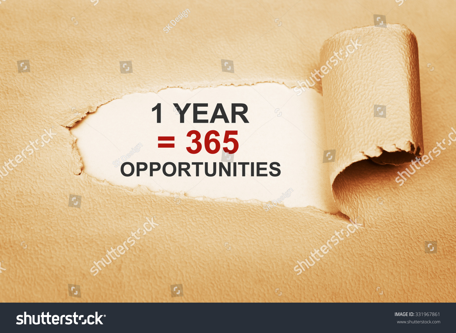 one-year-equals-365-opportunities-concept-stock-photo-331967861