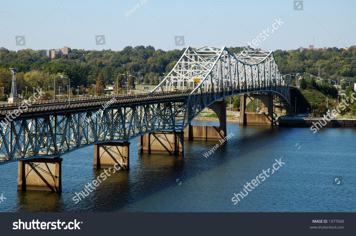 Oneal Bridge Spanning Tennessee River Between Stock Photo 1977068 ...