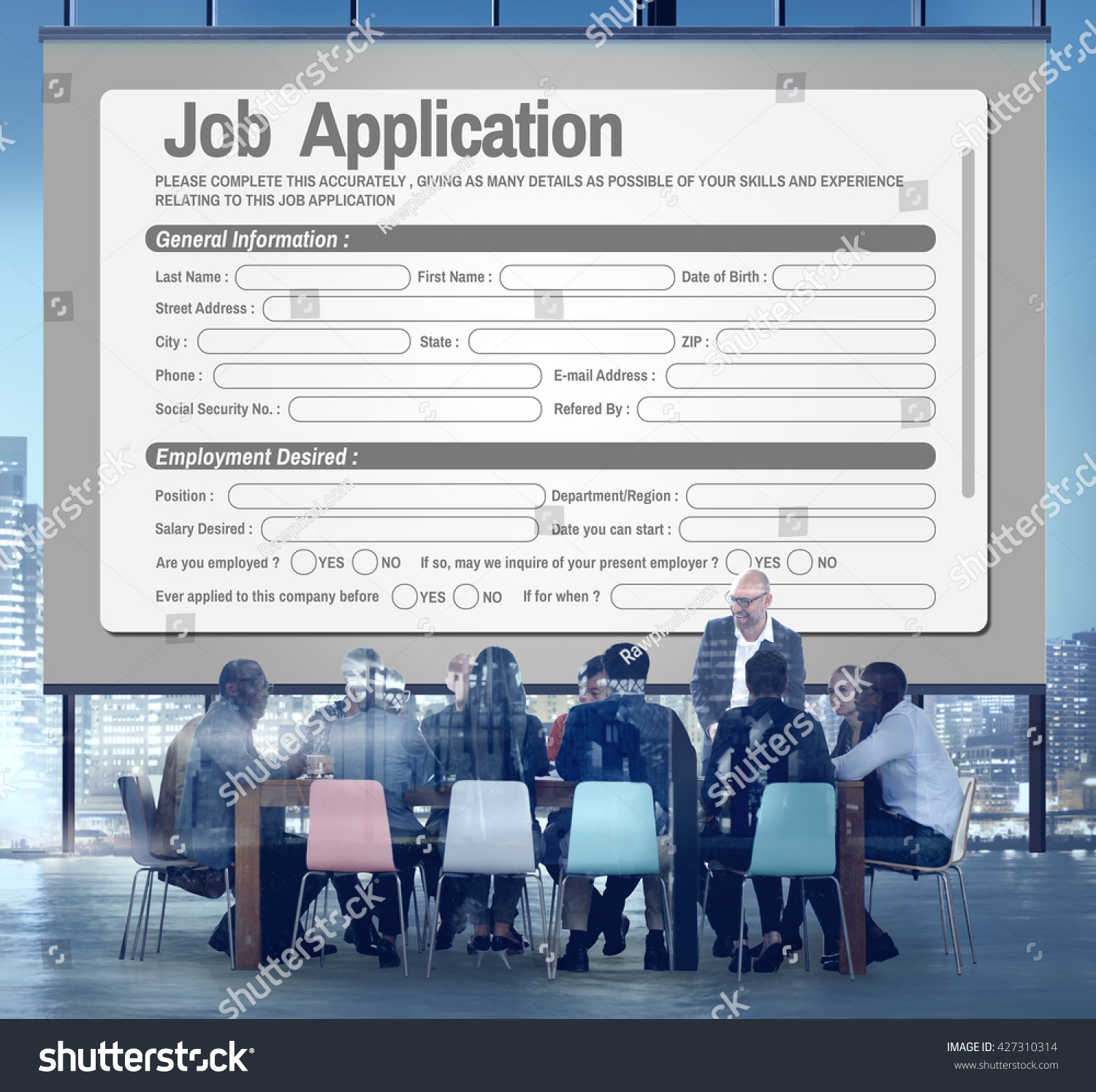 Online Web Job Application Form Concept Stock Photo 427310314 Online Web Job Application Form Concept Stock Photo 427310314