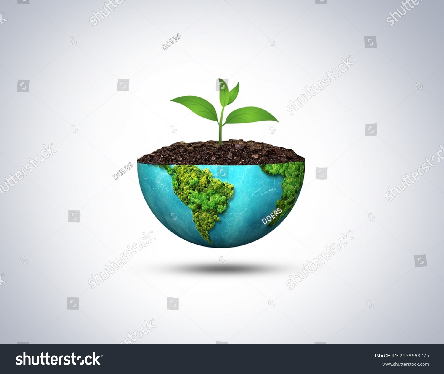 Only One Earth World Environment Day Stock Illustration 2158663775 ...