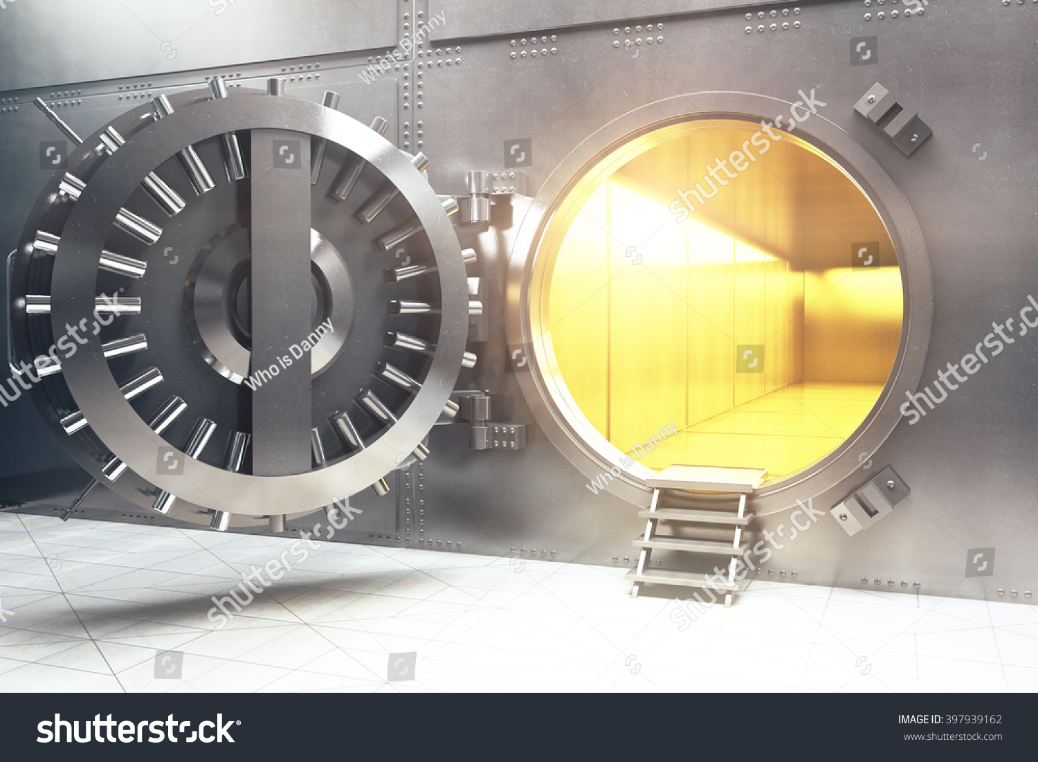 Open Bank Vault Golden Walls 3d Stock Illustration 397939162 | Shutterstock